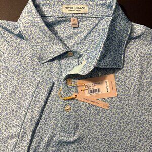 Peter Millar Crown Sport Summer Comfort Lizard King Performance Polo-Men's M-NWT